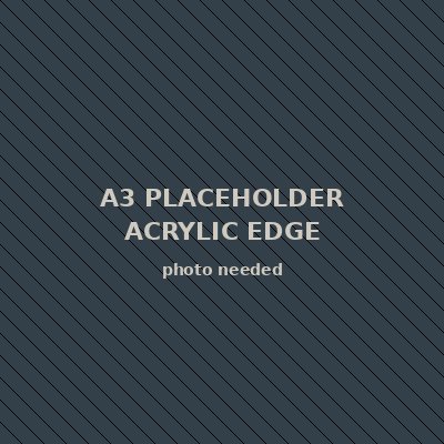 Close-up of the Archive's acrylic edge